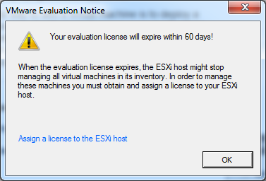 Extend Vmware Trial License